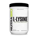 NutraBio L-Lysine powder 500g - Esculum Amino Acid for Protein Metabolism, Collagen Dukung, & Imune Health - Murni, Unfeared, Non-GMO, Vegan-500