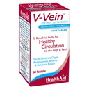 HealtAid V- Vein, Nutrifients Benefy for Healleal Circulation for Legs and feet, 60ct, Once Daily, mengandung Ginkgo, Grape Benih, Vitamin C dan Bilberry, Vegan