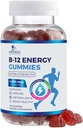B-12 Vitamin Energy Gummies 4500mcg - Extra Kekuatan B12 Chewables for Energy Metabolism & Imune Dukungan - Tambahan Dietary untuk Perempuan, Pria, & Kids - Non-GMO, Vegan, Berry Flavor - 120 Count