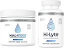 Hai, Lyte Keto K1000 Electrolyte Powder 124; Hidration Powder Minum Mix 124; Raw Mineral Flavor, No Stevia 124; 50 Servis: 124; Plus Electrolite Replacement Capsules for Rapid Rehidtion