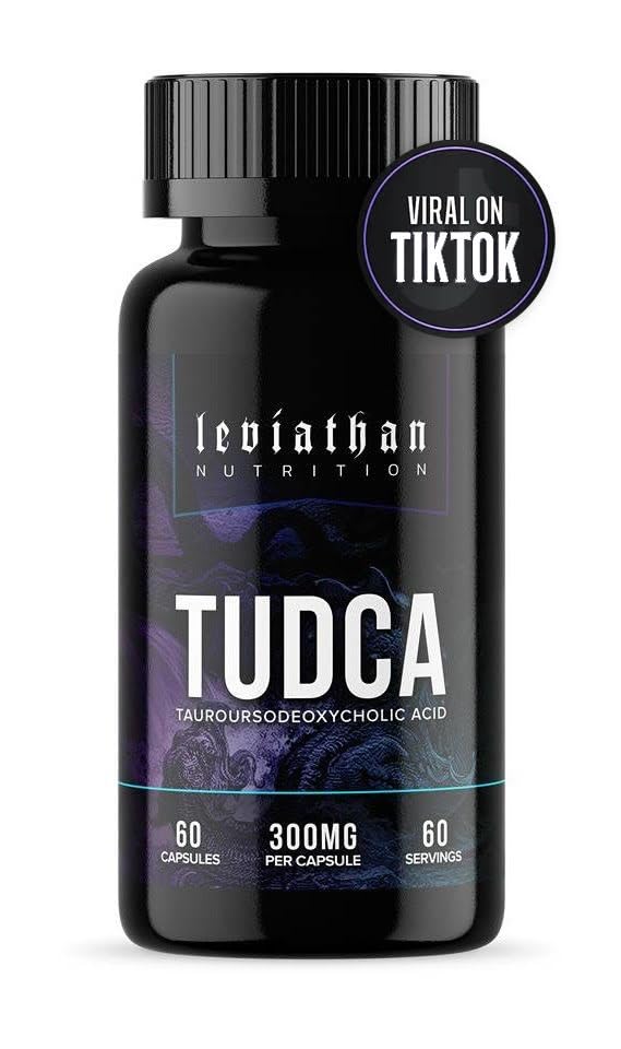 Nutres Leviathan TudCA Bile Salts 300mg - Tudca (Taurodeoxycholic Acid) Suplemen 60 Capsules