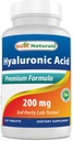 Acid Hyaluronic 200 mg 120 tablet (Non- GMO, Gluten Free) - Promotes Youtherious Heally Skin & Healthy Joint Fungsi (120 Count (Paket 1))