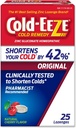 Cold- EEZE Natural Cherry Zinc Lozenges, Homeopathic Cold Remedy, Reduces Durasi dari Common Cold, Sore Throat, Batuk, kemacetan dan Post Nasal Drip, 25 Count