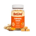 BeLive Turmeric Curcumin dengan Black Pepper & Ginger - 500 mg of Turmeric dan Ginger Supplement for Imune Dupport, Heally Skin, and Mobility - Tropical Flavor 124; 60 Count
