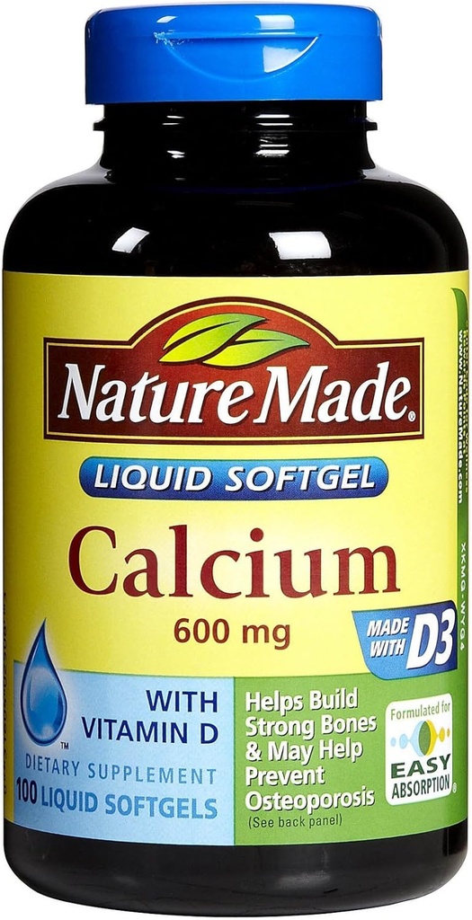 Alam Membuat Kalsium 600 mg - 100 Softgels, Paket 4