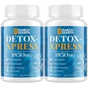 Canna Cleanse, Liver Cleanse Detox & Repair Cherible Tablets, Milk Thistle Suplement, Fast Body Detox for Women & Men, Toxin Flush for Liver, Kidney, Dibubble & Metabolisme, 120 Tablet