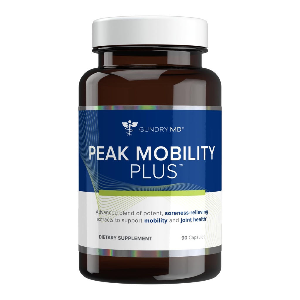 Gundry MD ® Peak Mobility Plus Advanced Joint and Flexibility Dukung Formula, 60 Count