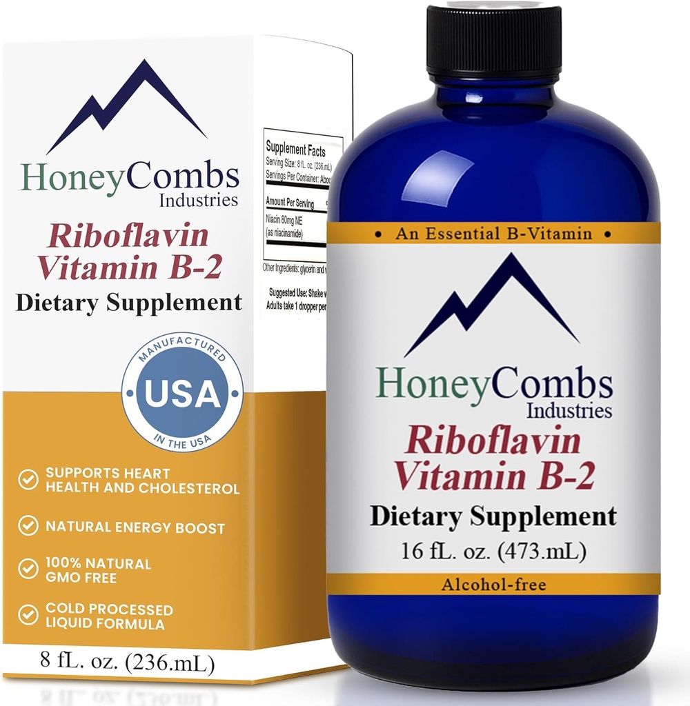 HoneyCombs Vitamin B2 Riboflavin Support Drops