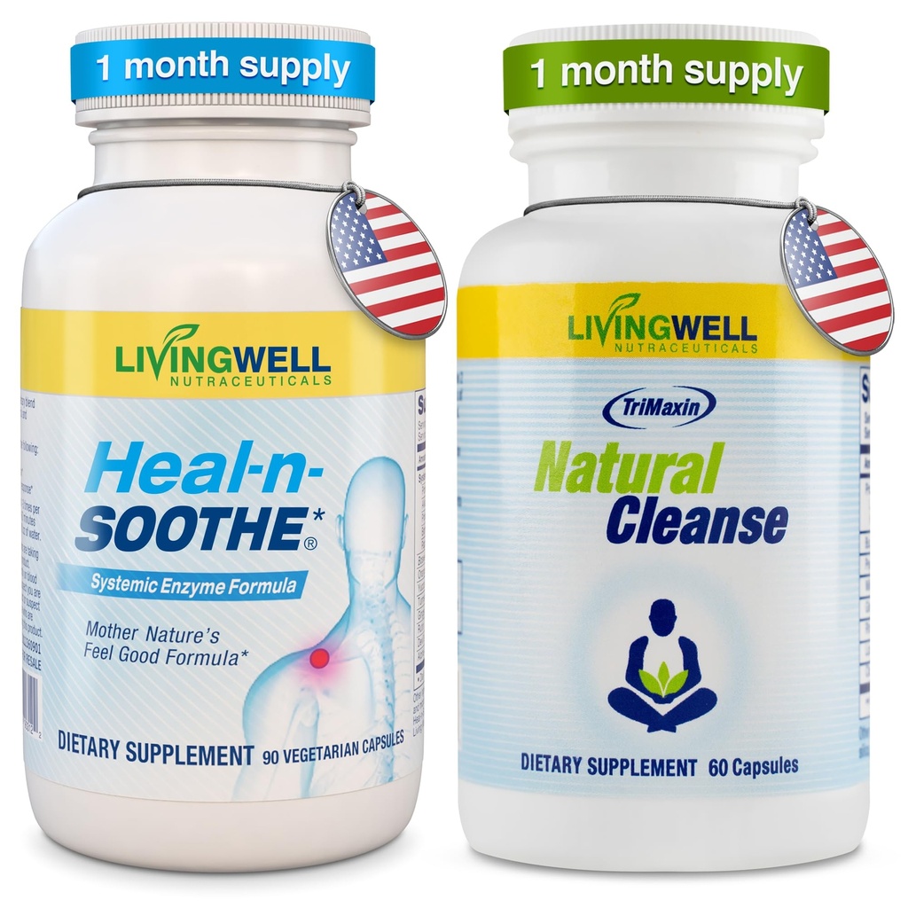 HEAL- N- SOOTHE Alami Cleanse Supplemen Protolytic Enzyme dan Natural Digetical Health Supplemen