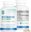 Tambahan DAO Histamine Blocker - Advanced DAO Enzyme Formula dan Vitamin C for Histamine Digest & Intoleransi Dukungan - Diamine Oxidase DAO Suplemen, 30 Capsules