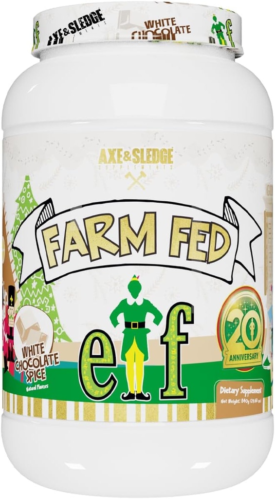 Axe & Sledge Farm Fed 100% Whey Protein Isolat dengan Enzymes Digetical (ELF Chocolate Spice - 22G)