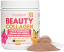 Beauty Collagen Powder-5 Tipes dari Collagen Hidrolyzed, Sea Moss, Biotin, Kertin, Acid Hyaluronic, Vitamin C dan Probiotik-Rambut, Skin, Nails- All Nails-, Dibuat di USA-45 Seragam-