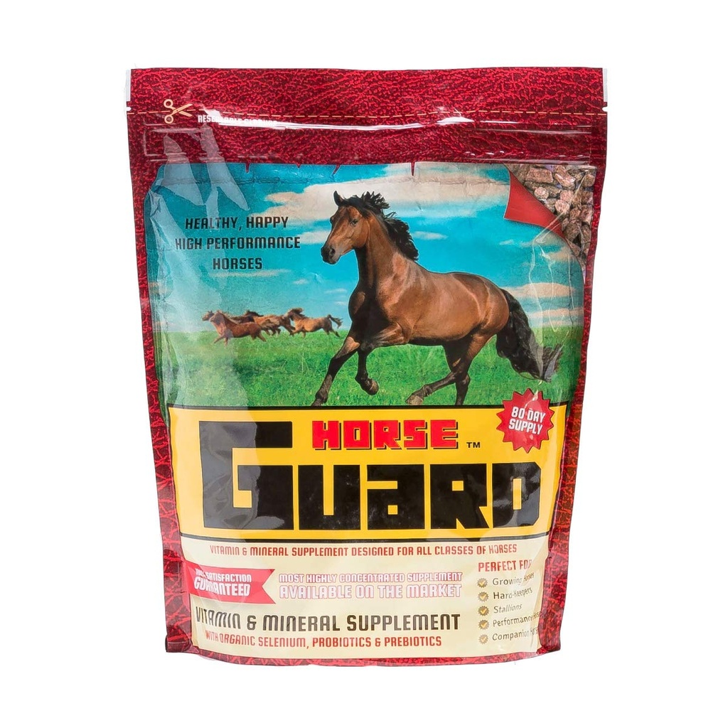 Penjaga kuda 10 pon, Equine Vitamin Mineral Suplemen dengan Selenium Organik & Vitamin E