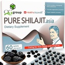 Natural Pure Shilajit Tablets Analog Resin Mumyo Dry Drops 60 Tablet - 200mg 100% Suplemen Himalaya dengan 85 + Trace Mineces for Energy & Metabolisme, Immune Support - Ipune for Men & Women