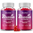 Potasium Citrate 1000mg Gummies, Potasium Suplemen untuk Perempuan & Pria dewasa, Dukung Kram dan Kesehatan Otot, 120 Chewables