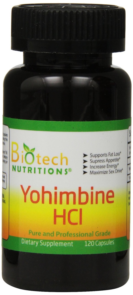 Suplemen Diet Yohimbine, 120 Cacah