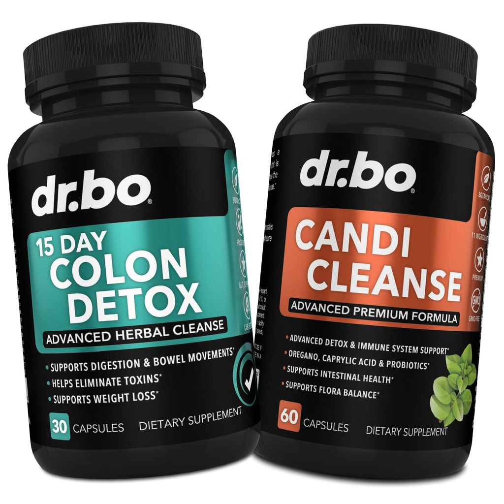 Colon Candi Cleanse Detox Dukung - Anti Overgrowth & 15 Day Intestial Cleanse Polls & Probiotic - Kontrol Keseimbangan & Fast Akting Natural Laxative for Constimination Relief - Bowel Movement Gut Health