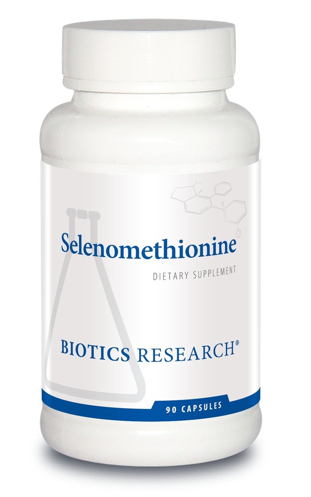 Biotics Research Selenomethionine - High Potency Selenium, Thyroid Gland Fungsi, DNA Production, Cognitive Health, PowerAntioksidant. 90 Kapsul