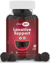 Gumi Laxative Kesehatan Alam Maxi untuk Orang Dewasa dan Anak-Anak - Non- GMO dan Vegan Segan Stool Softer Gummies - Berry Flavor Laxatives Chewable untuk Dukungan Sembelit (60 Count)