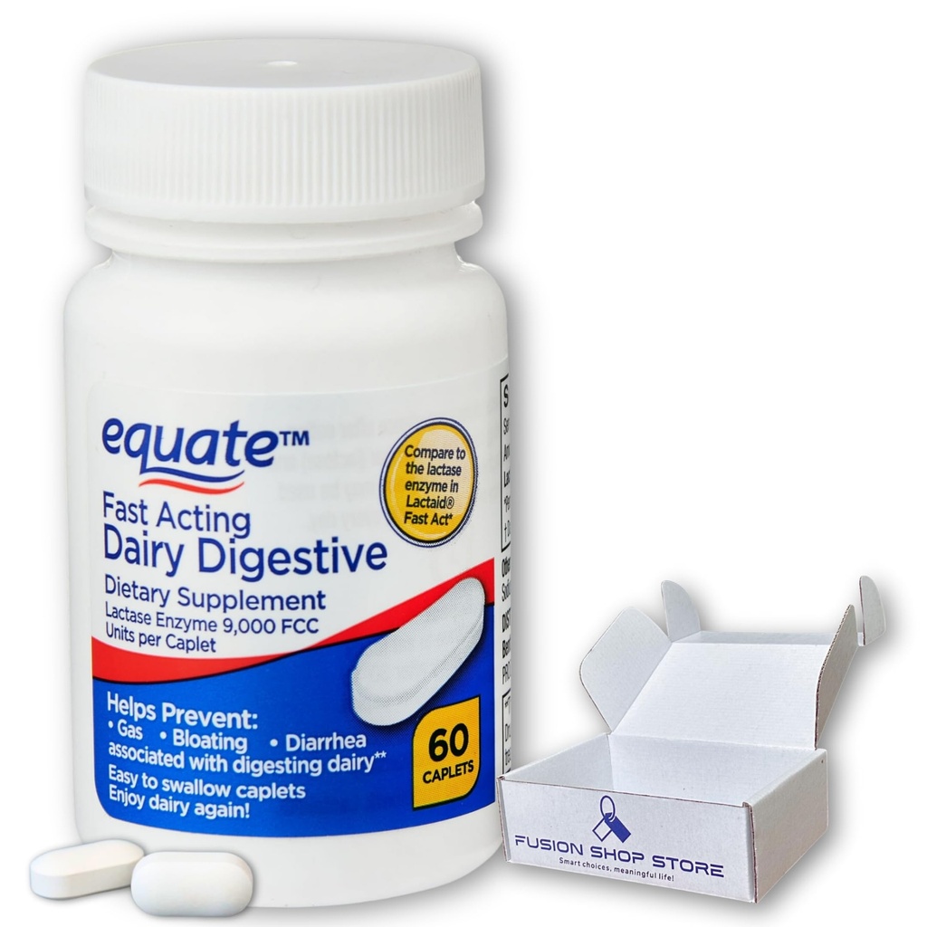Lactase Cepat Acting-Dairy Digeptical Supplement, 60 caplet (Paket 1)