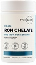 Tipe Katup Besi Chelsules Nol (18 MG, 240 CAPS) dari Ferrochel Ferrous Bisglycinate Chelate - Non-GMO dan Gluten Bebas