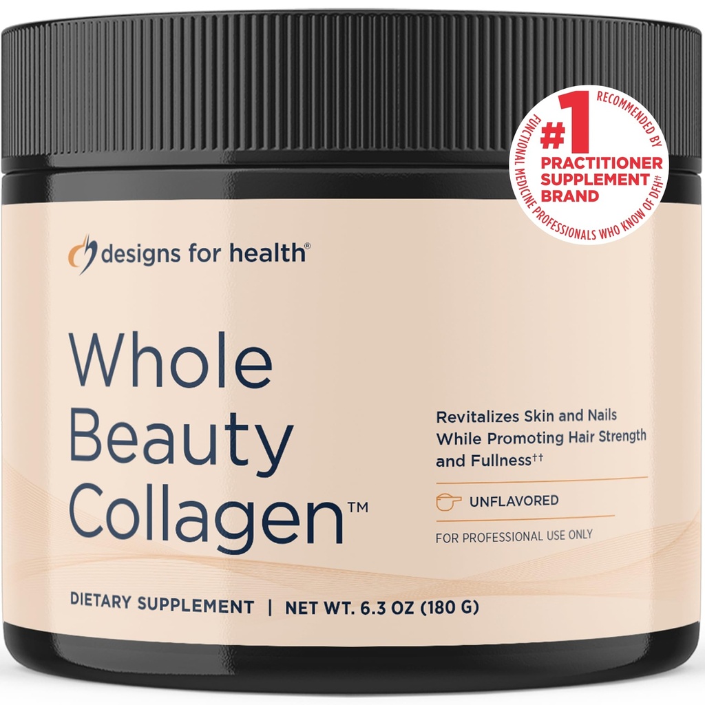Design untuk Health Whole Beauty Collagen - Collagen Peptides, Silica & Biotin Powder untuk mendukung Rambut Skin dan Nails - Mendukung Kekuatan Rambut (30 Hamba)