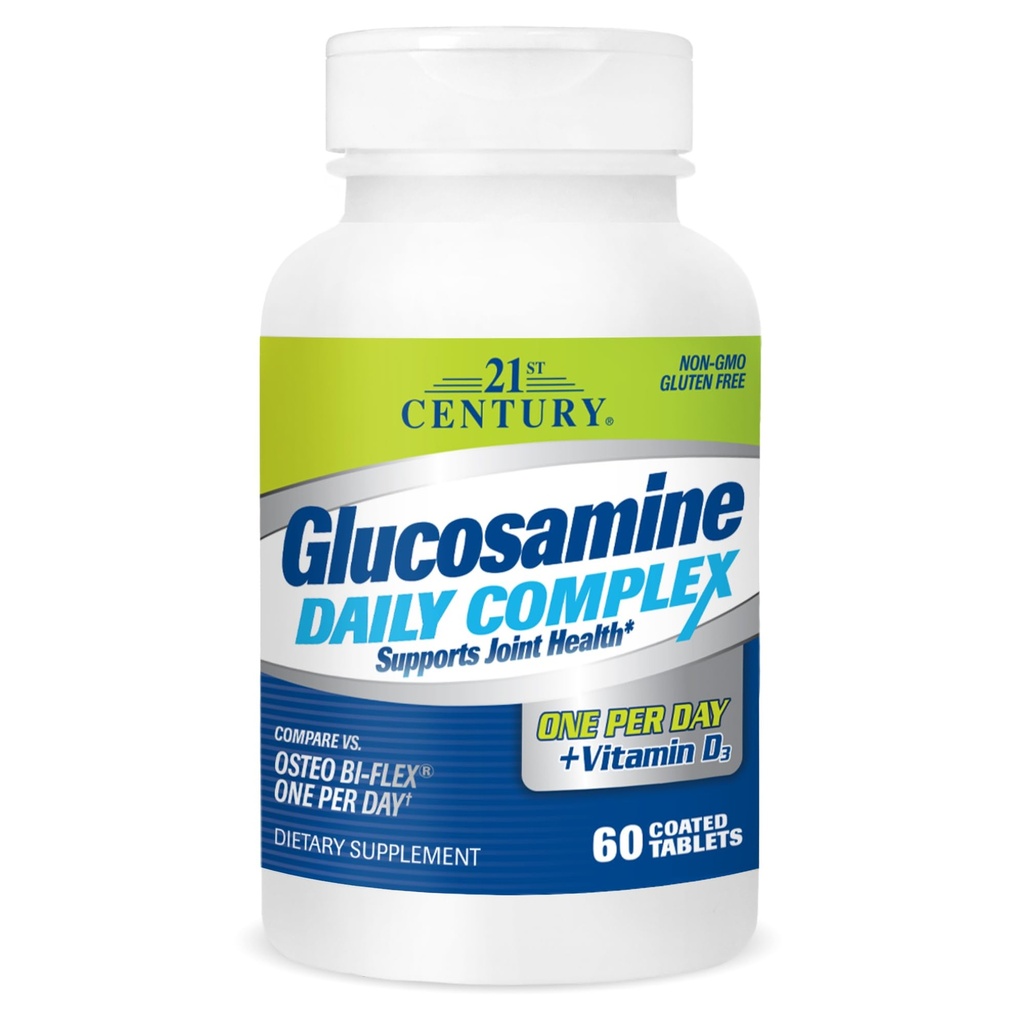 Kompleks Harian Glucosamin Abad 21 Ditambah Tablets D, 60 Cacah (27708)
