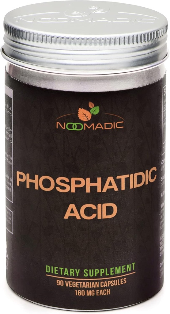 Acid Foshatida (PA), 90 Capsules 124; 160mg Masing-masing, Standardisasi untuk 50% Acid Phosphatidic