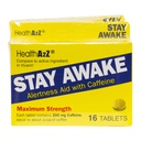 HealtA2Z ® Stay Awake 124; 200 mg Caffeine 124; Aid sertifikasi dengan Caffeine 124; 3 Pack dari 16 Tabelers (48 Tablets Total) Hex124; Maxium Kekuatan