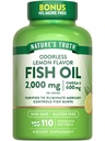 Nature 's Truth Fish Oil 2000mg 124; 110 Softgels 124; Omega-3 14; Lemon Flavor 126; Non-GMO & Gluten Free Suplemen