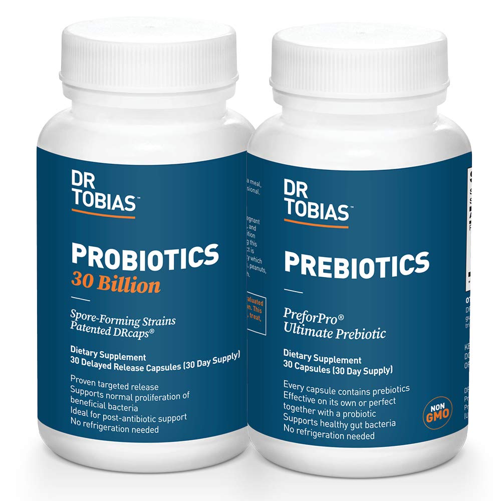 Dr. Tobias Probilions 30 Miliar & Pregities Support Diffic & Gut Health