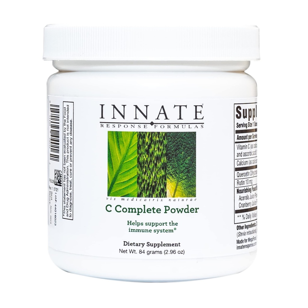 Suplemen Formulas INNATATE C Complete Powder - Antioksidant Vitamin C Powder - membantu mendukung The Immune System -Vegetarian dan Nun-GMO - 2.96 Oz. (30 Pelayan)