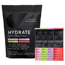 Riset Olahraga ® Hydrate Electrolite Powder Pawder - Sugar- Free & Alamy Flavored with Vitamin, Mineral, and Coconut Water - Supports Hidration - 32 Paket - Variety Pack