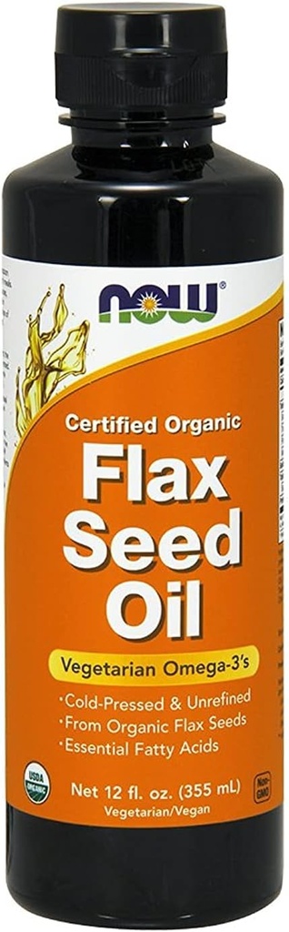 Flax Seed Oil 12 Oz (Certified Organic Non GE) - SEKARANG Foods