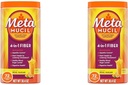 Metamucil Fiber, 4 in 1 Psyillum Fiber Powder with Real Sugar, Orange Smooth Flavored Drink, 72 Servings (Packaging May Vary), Polture Texture, 1.9 Pound (Paket 2)