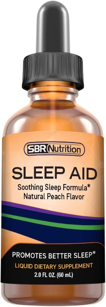 Liquid Aid Natural Sleat Drops with 5 mg Melonagein Suntheanine, Chamomile, GABA, Wellness Formula 124; Soothing Extra Sublingual Sublingual Suplemen Supports, Sleeplessss, Jet Lag 124z