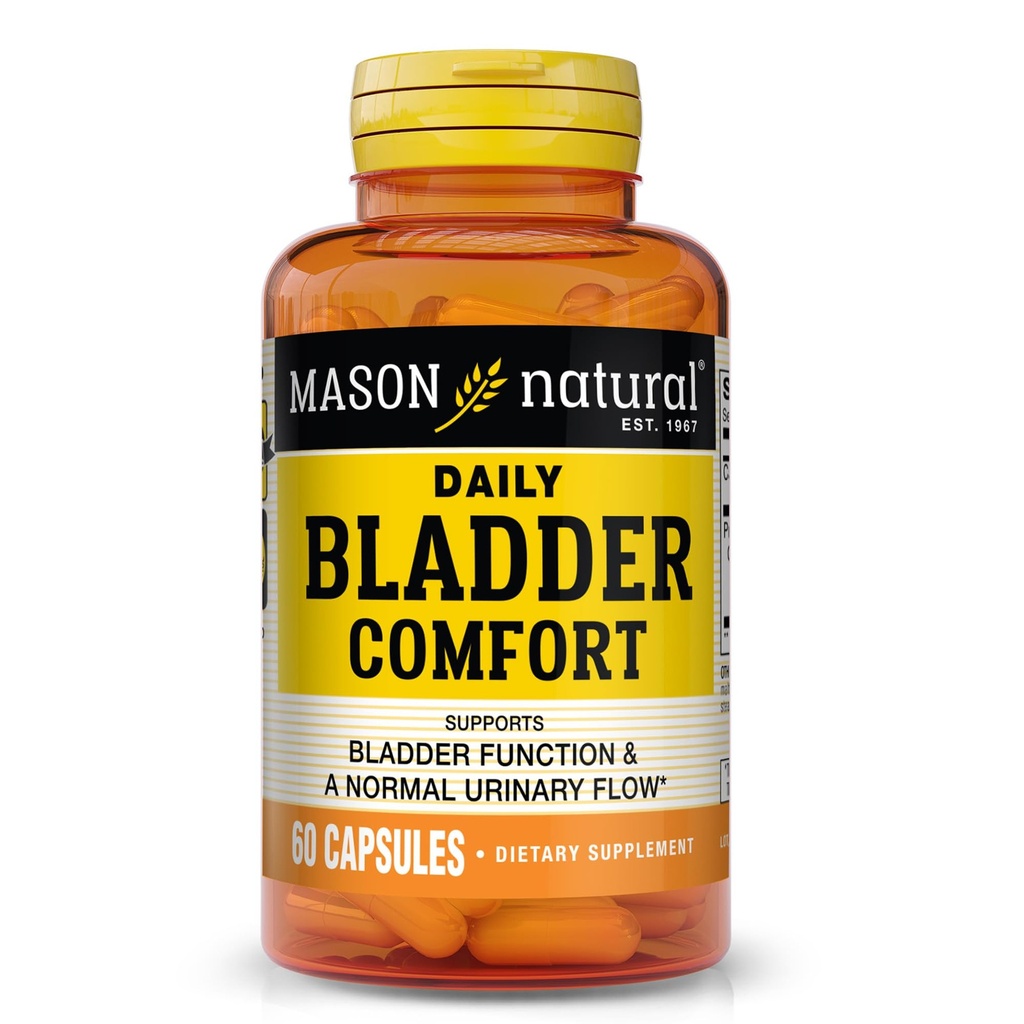 Maston Natural Daily Bladder Comfort, 30, Day Supply with Calcium, Pumpkin Seed, & Soy Germ untuk mendukung Fungsi Bladder Normal