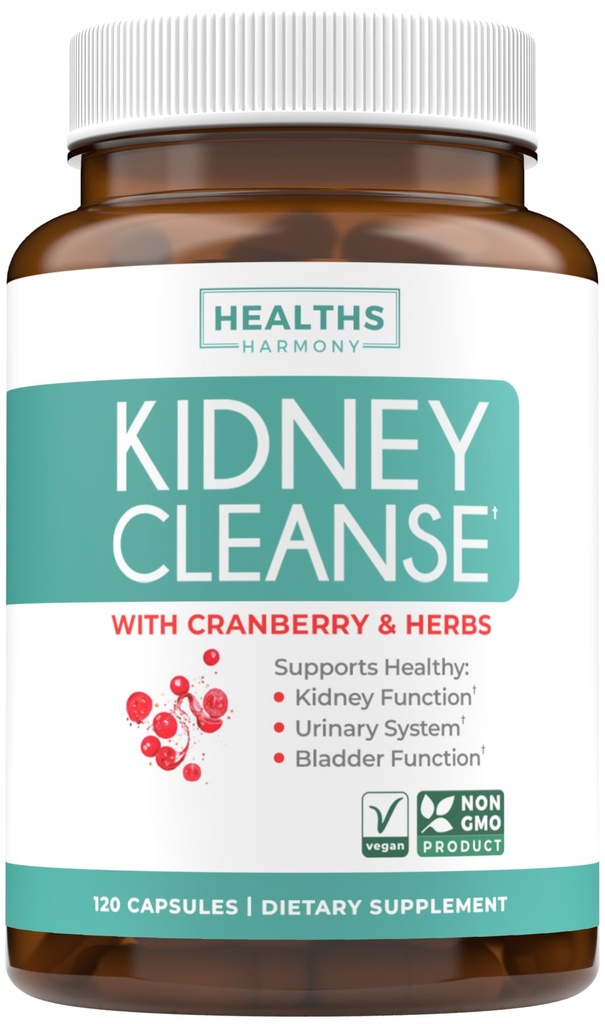 Chanca Piedra Ginjal Detox & Repair - Herbal Liver & Kidney Dukungan Tambahan dengan Cranberry Astralus & More for Cleansing Protection Support - Vegan Non-GMO & Lab Diverifikasi (4 Bulan Supppply)