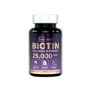 Biotin + Beauty Blend - 25.000 mcg Complex dengan Collagen, Keratin, MSM - Rambut, Skin & Nail Dukungan - Gluten- Free - GMP, ISO 22000, HACCP Certifikasi - COA Tersedia - 60 Capsules