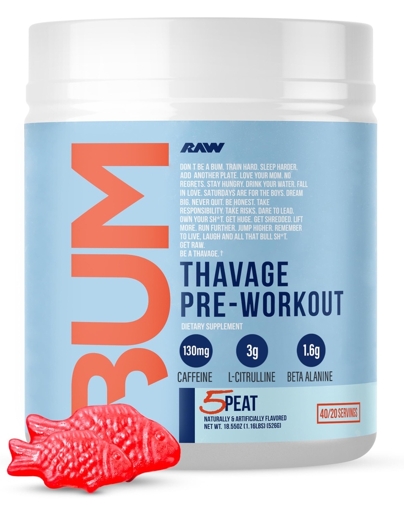 Bumstead Sports Nutition Support for Men & Women - Cbum Pre Workout for Working Out, Hidration, Mental Focus & Energy
