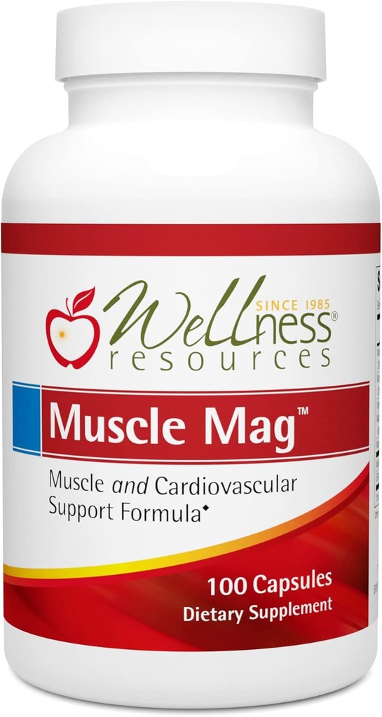 Mag Otot - Sangat Absorbable Magnesium Formula untuk Heath Otot - dengan Magnesium Malate & Glycinate (100 Kapsul)