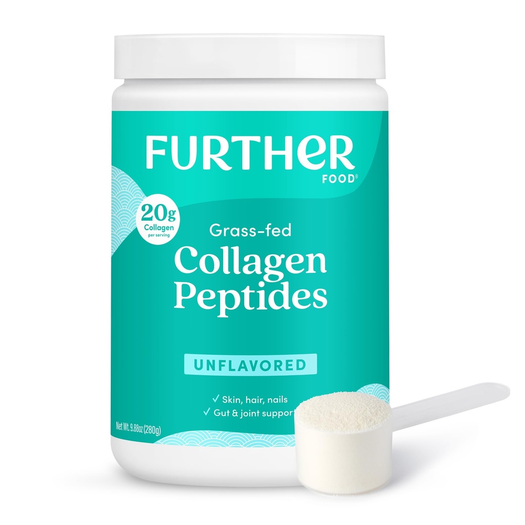 Food Unfeaked Collagen Peptides Powder, Grass- Fed Pasture- Dibesarkan Hydrolyzed Tipe 1 & 3 Protein, Gut Health + Gabungan, Rambut, Skin, Nails, Paleo Keto Sugar- Free 9.88 oz