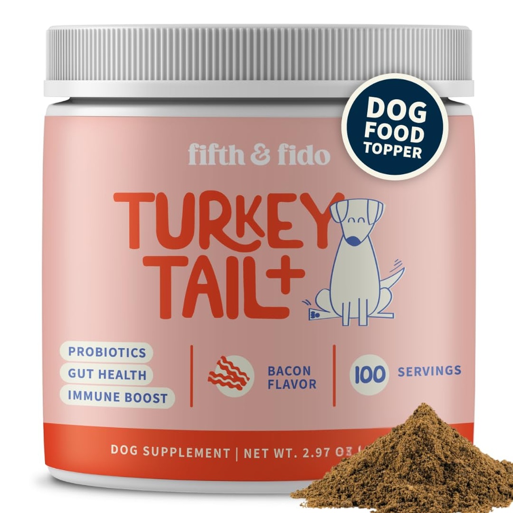 Turkey Tail Mushroom for Dogs - Ligoma Treatment for Dogs - Mushroom Suplemen untuk Lumps and Tonjolan - Dog Wart Remover - DogProbiotic Jamur Powder