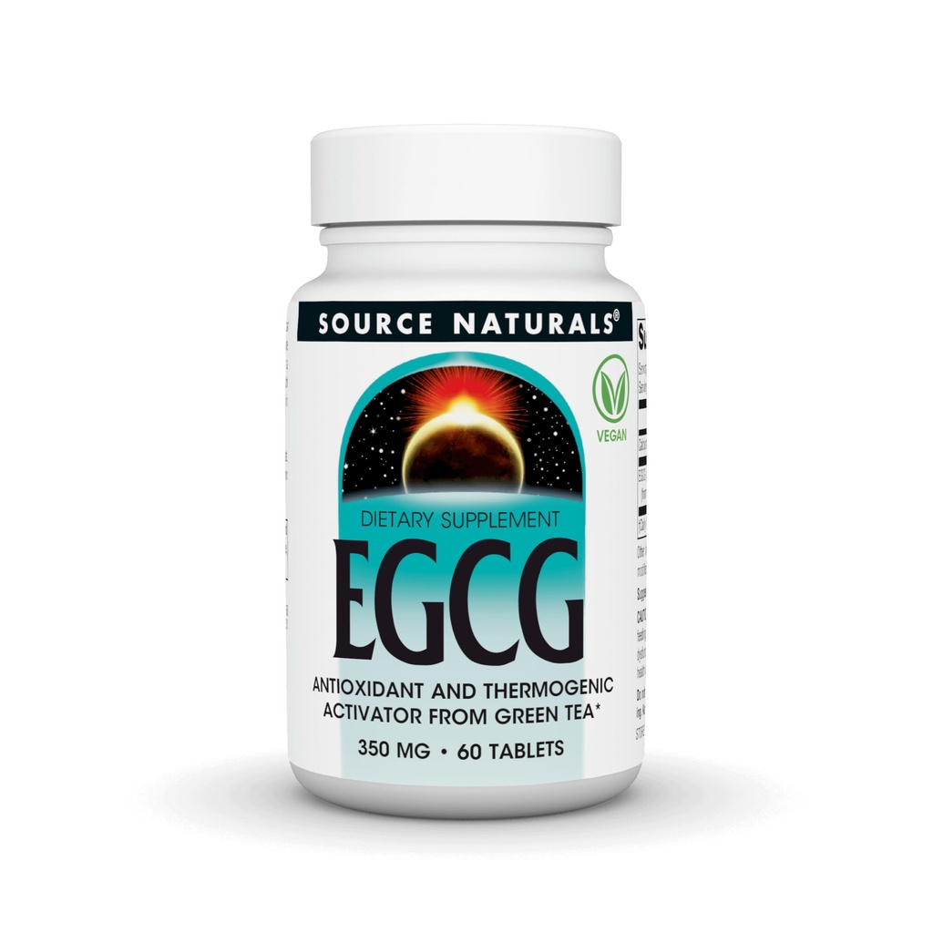 Sumber EGCG, Antioksidan dan Aktivator Thermogenik dari Teh Hijau, 350mg - 60 tablet