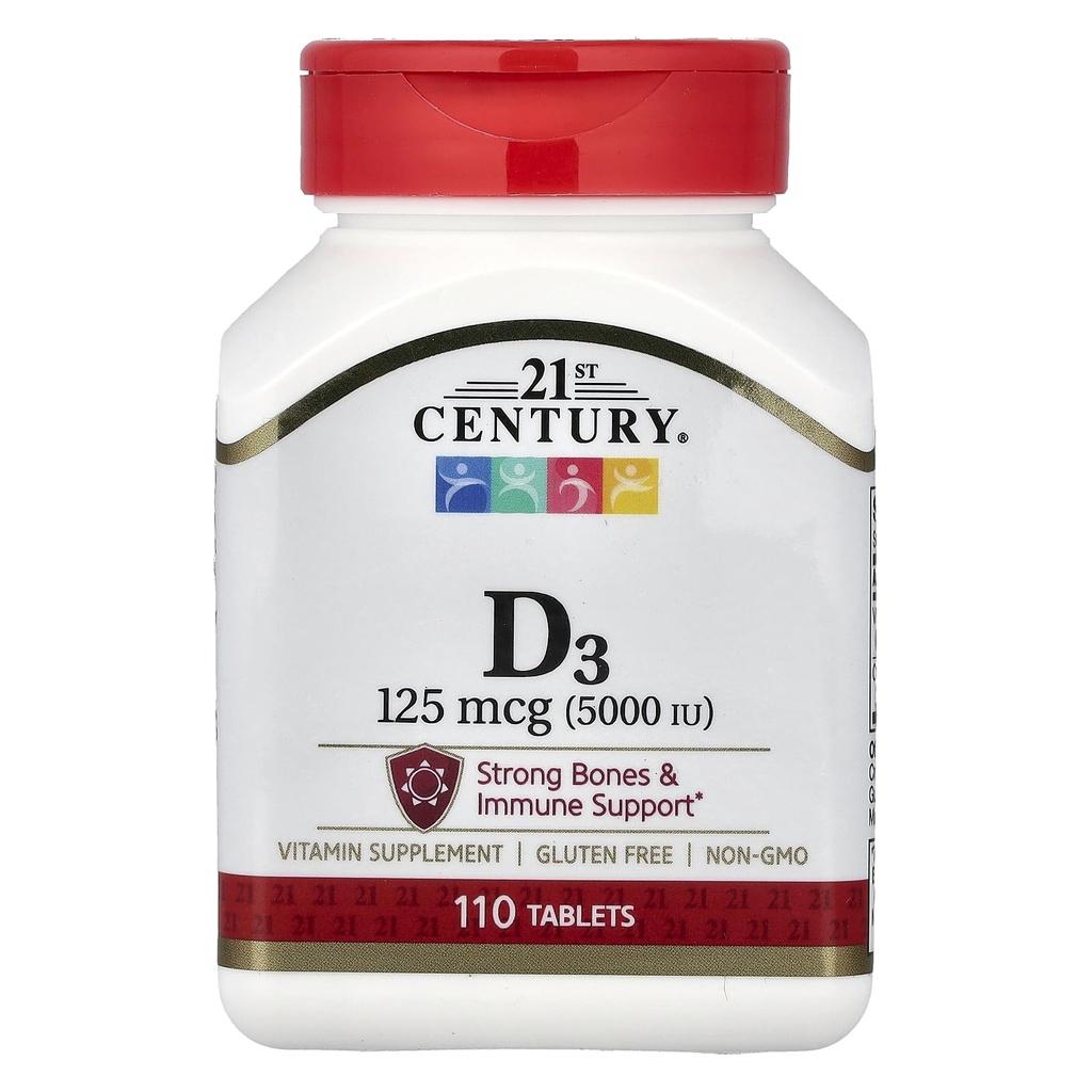 21 Century D 5000 IU Tablet, 110 Cacah