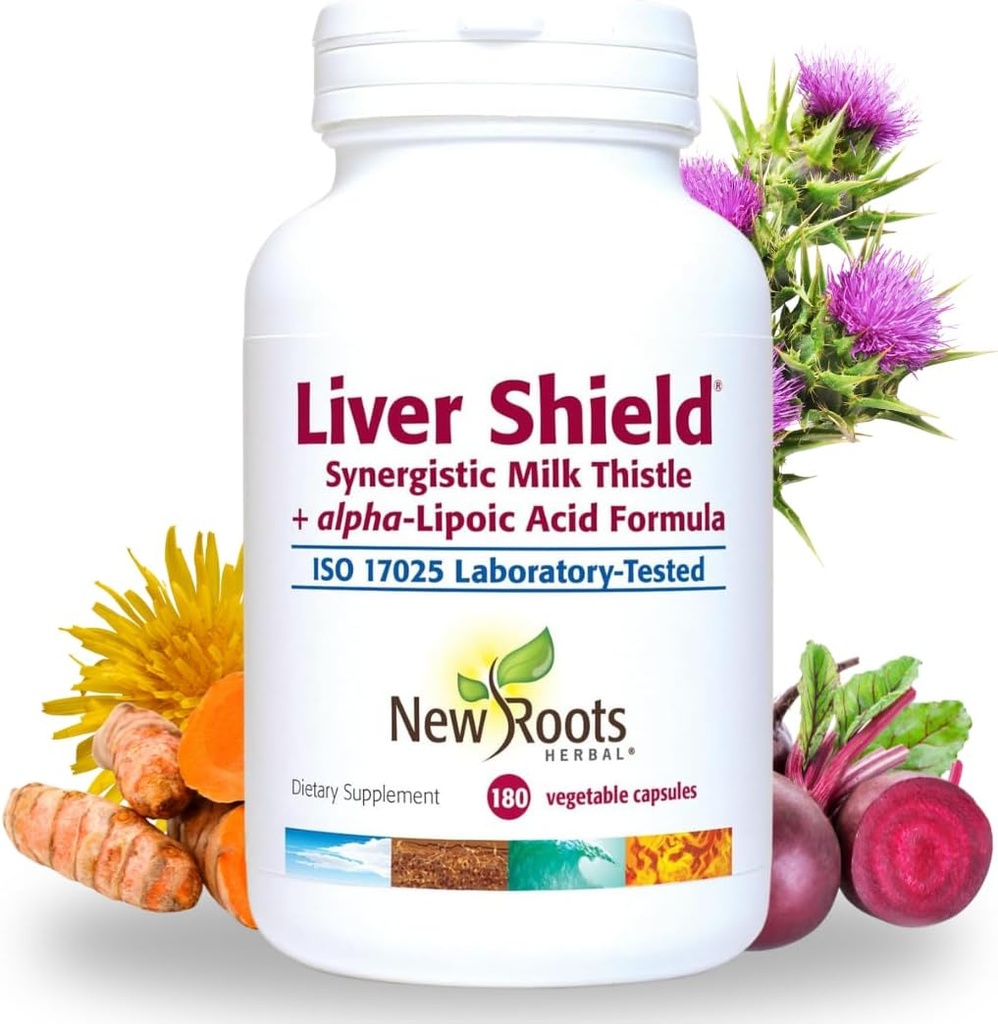 NEW ROOTS HERBAL Liver Cleanse Detox Suplemen dengan Herbal Blend dengan Artichoke, Milk Thistle, Dandelion Roots, Turmeric Curcumin, Fatty Liver Dukungan (90 Capsules)