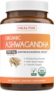 Tambahan Organik USDA Ashwagandha - Potensi Tinggi Ashwagandha Pills Made With Organic Black Pepper for Enhanced Absorpsi - Vegan Non- GMO Dibuat di Amerika Serikat & Lab Verifikasi (1 Bulan Suppply)