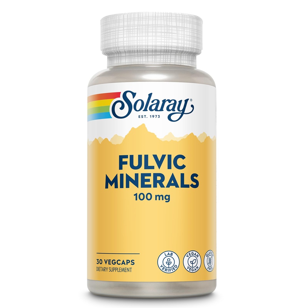 Solaray Fulvic Minervic 100 mg 124; Himalaya Shilajit 124; Dibuffic Sehat, Skin & Brain Dukung 124; 30 VexCaps