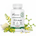 Selandia Baru - Palmitoylethanolamide 600mg + Luteolin - Misronized Pera Suplemen - 120 Vegan Capsules