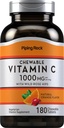 Piping Rock Vitamin C Chelable 100mg 124; 180 Tablets 124; Orange Flavor 124; Vegetarian, Non-GMO, Gluten Free Supplemen